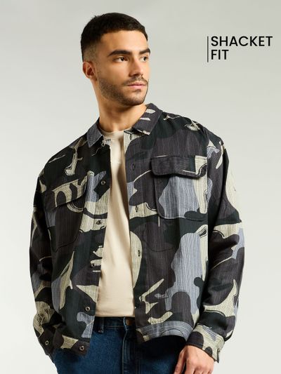 Mens camo shacket shop
